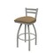 Holland Bar Stool Co 25" Low Back Swivel Counter Stool, Nickel Finish, Canter Sand Seat 41125AN013 - alternate 1